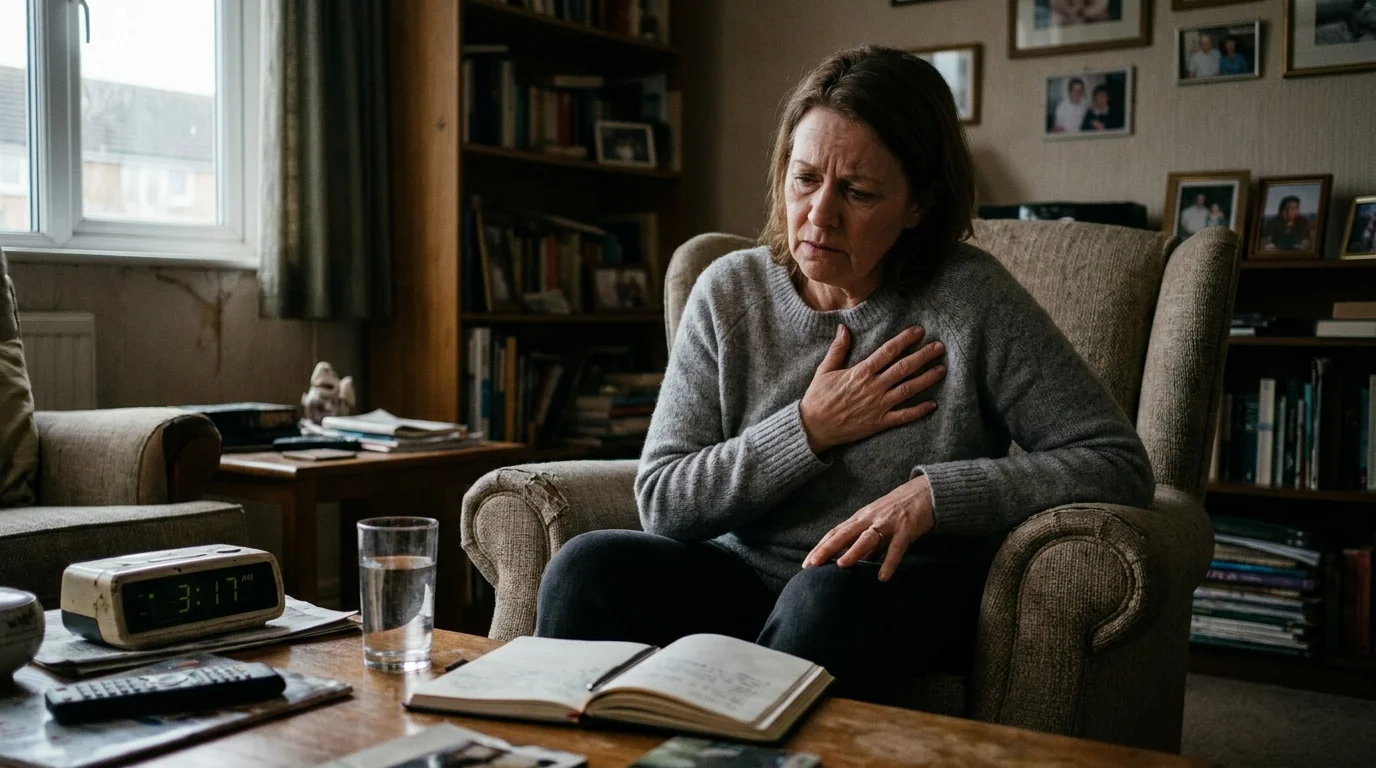 Editorial photograph illustrating: 7. Heart Palpitations and Racing Pulse